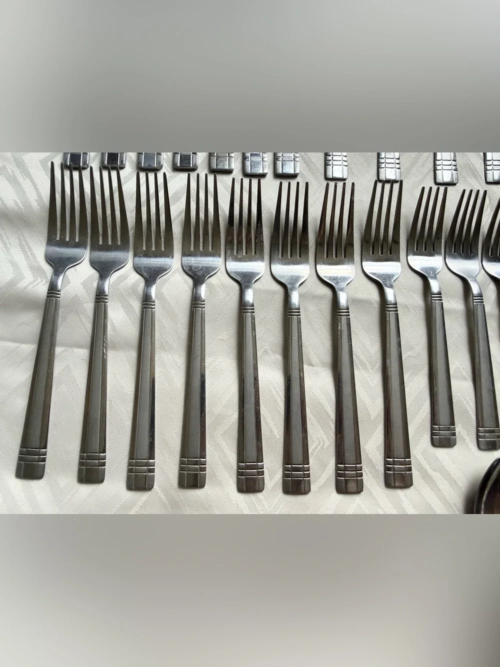Lot of 43 Cambridge Classic Stainless Steel Flatware Set Forks Knives Spoons